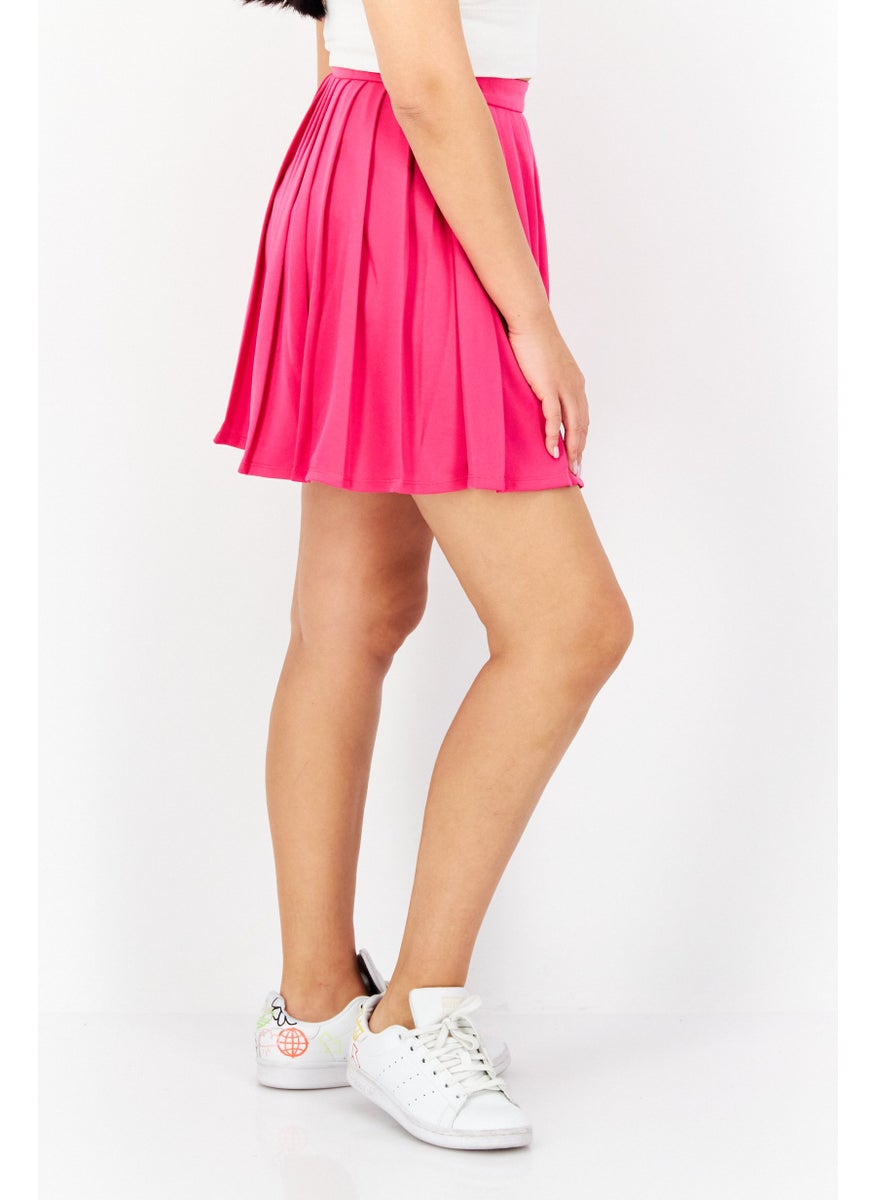 Women Sportswear Fit Pleated Outdoor Skirt, Pink