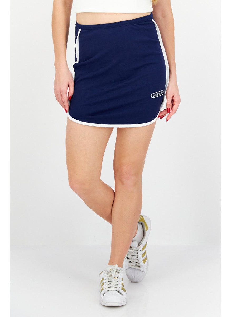 Women Sportswear Fit Outdoor Skirts, Navy/White