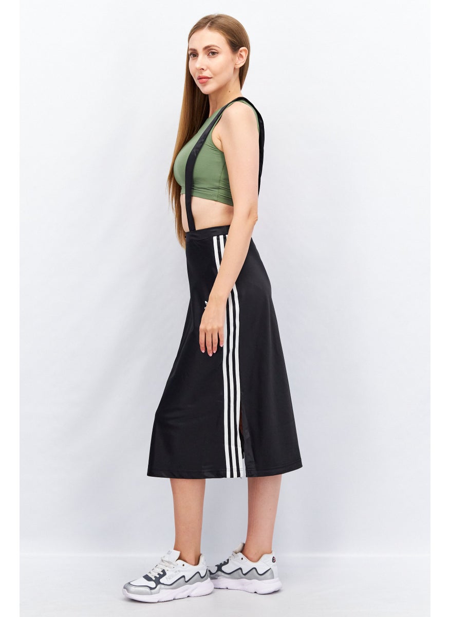 Women Sportswear Fit Training Midi Skirts, Black/White