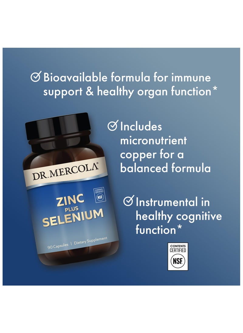 Zinc plus selenium 90 capsules dietary supplement