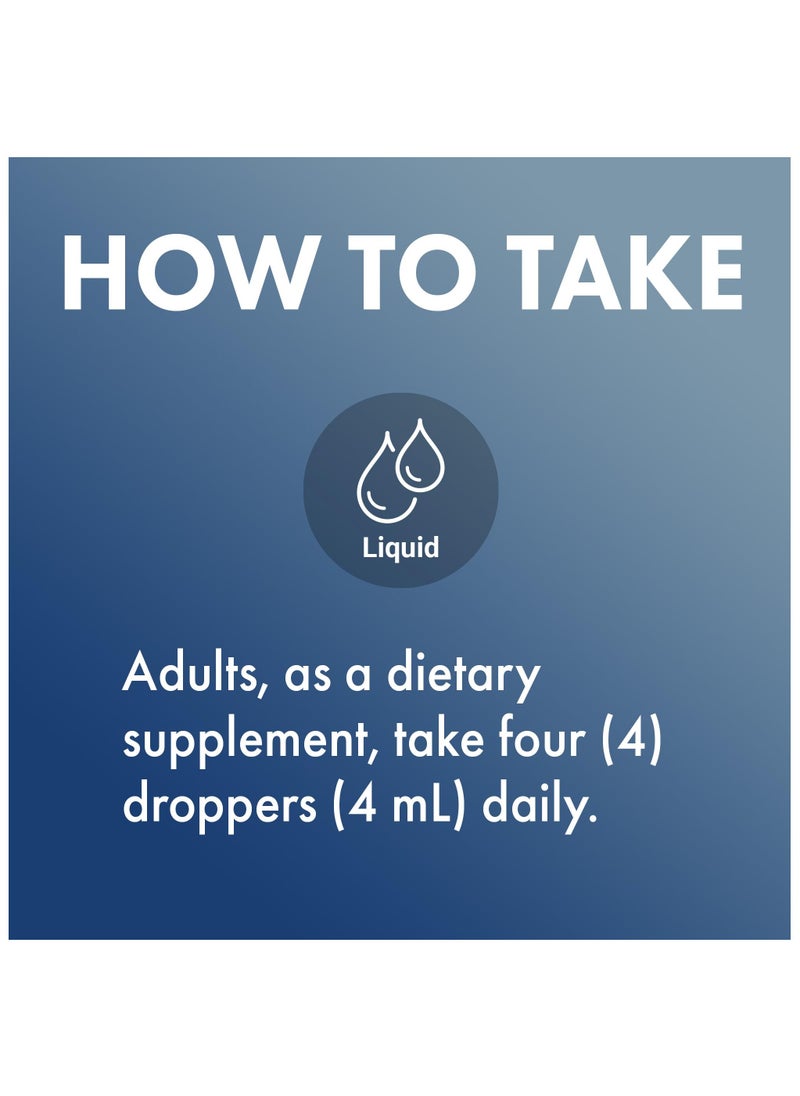 Zinc liquid drops 15 mg per serving, dietary supplement 3.88 fl. oz. (115 ml)