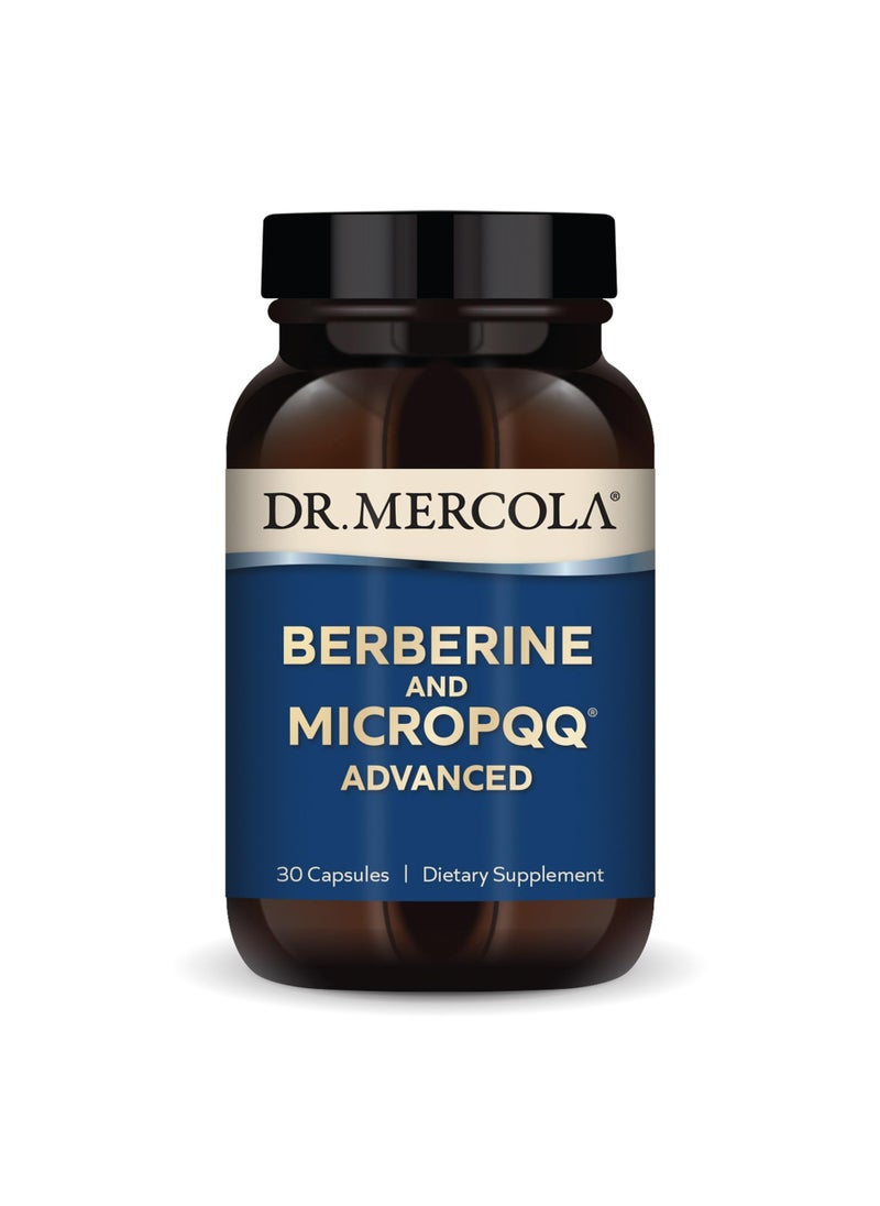 Berberine and MicroPQQ Advanced, 30 Capsules, Dietary Supplement