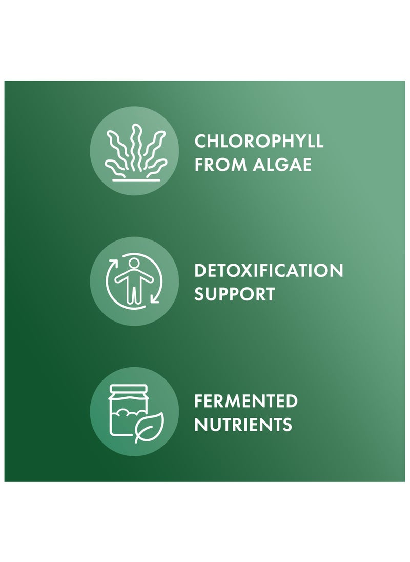 Fermented chlorella with chlorophyll 450 tablets, dietary supplement