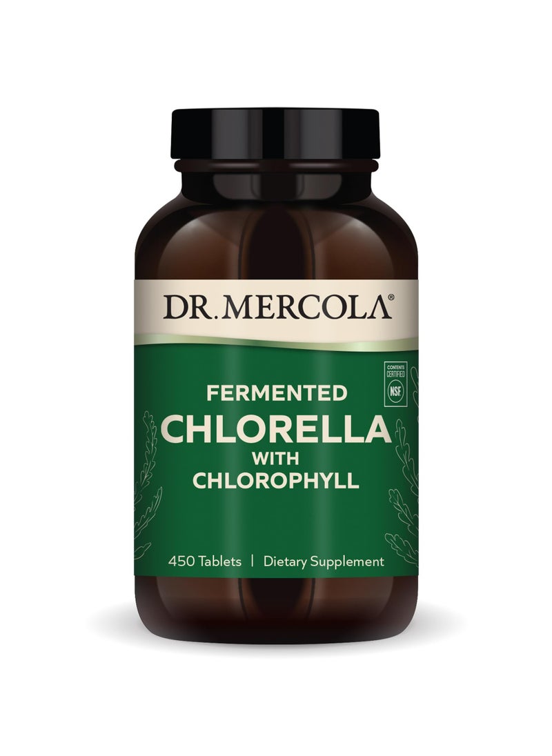 Fermented chlorella with chlorophyll 450 tablets, dietary supplement