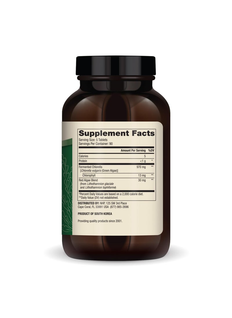 Fermented chlorella with chlorophyll 450 tablets, dietary supplement