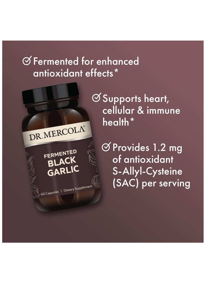 Fermented black garlic 60 capsules, dietary supplement