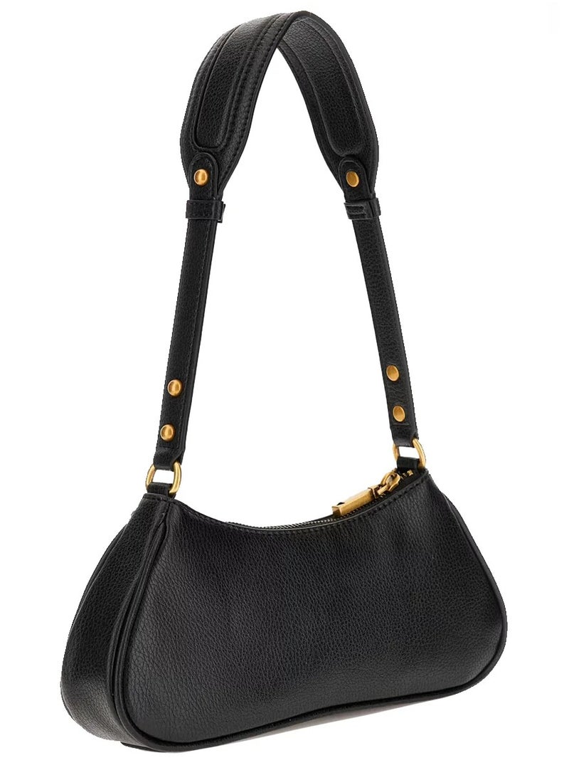 MINTHA MINI TOP ZIP SHOULDER BAG BLACK 209057