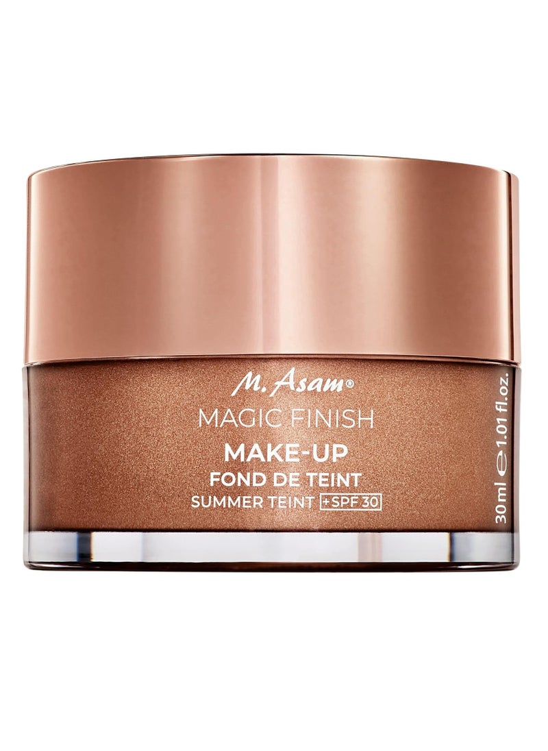 Magic Finish Summer Teint Make Up Mousse 1 01 Fl Oz 4in1 Primer Foundation Concealer and Powder With Buildable Coverage Hides Redness And Dark Spots Vegan For Medium To Deep Skin Tones