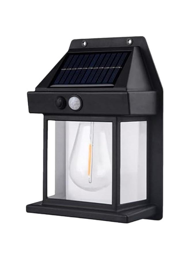 Solar Outdoor Wall Lights, Solar Porch Lights Motion Sensor Waterproof Wall Lanterns, Wireless Dusk to Dawn Porch Lights Fixture, for Yard Deck Garden Garage Walkway Porch