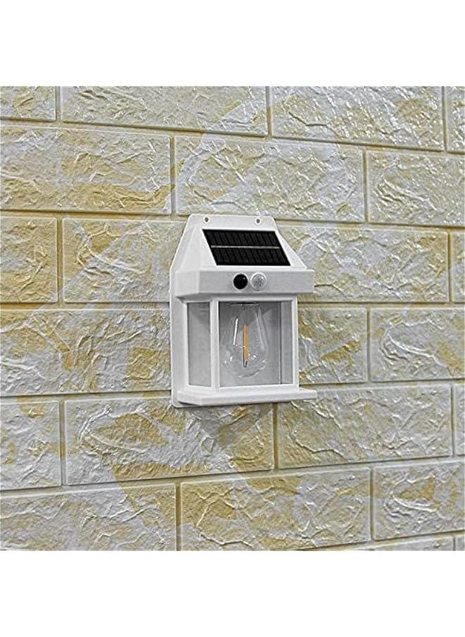 Solar Outdoor Wall Lights, Solar Porch Lights Motion Sensor Waterproof Wall Lanterns, Wireless Dusk to Dawn Porch Lights Fixture, for Yard Deck Garden Garage Walkway Porch