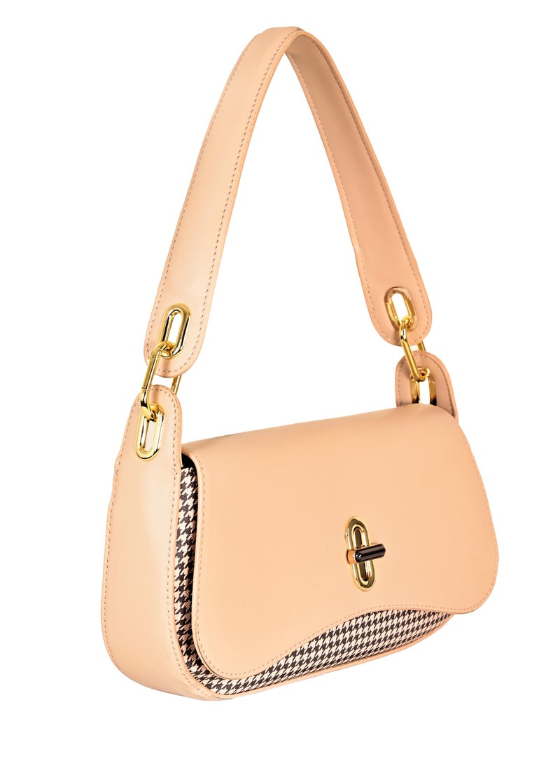 Shoulder Bag – Women's Leather Shoulder Bags, Stylish Armpit Side Carry Bag for Ladies, Portable and Fashionable Handbag, Perfect for Daily Commute, Ideal for Girls and College Students, Compact Design, Trendy Sleek - 27 x 12 cm