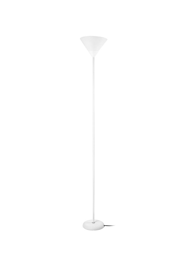 Elmira Floor Lamp Metal Warm White Light 80 Watt White 178cm
