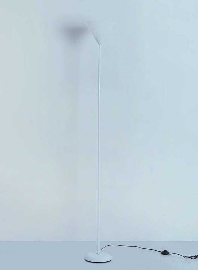 Elmira Floor Lamp Metal Warm White Light 80 Watt White 178cm
