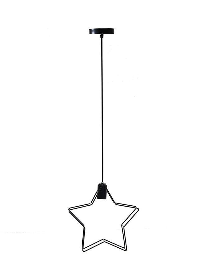 Star Ceiling LED Lamp Black 30 x 30cm