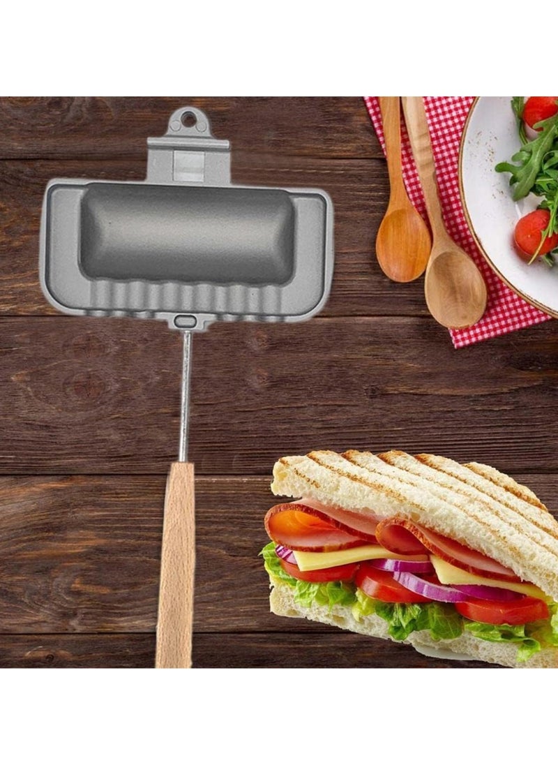 Sandwich Maker Grill,Sandwich Hand Toaster,Multifunction Double Sided Sandwich Hand Toaster, Toaster Sandwich Maker,Nonstick Breakfast Cooking Pan