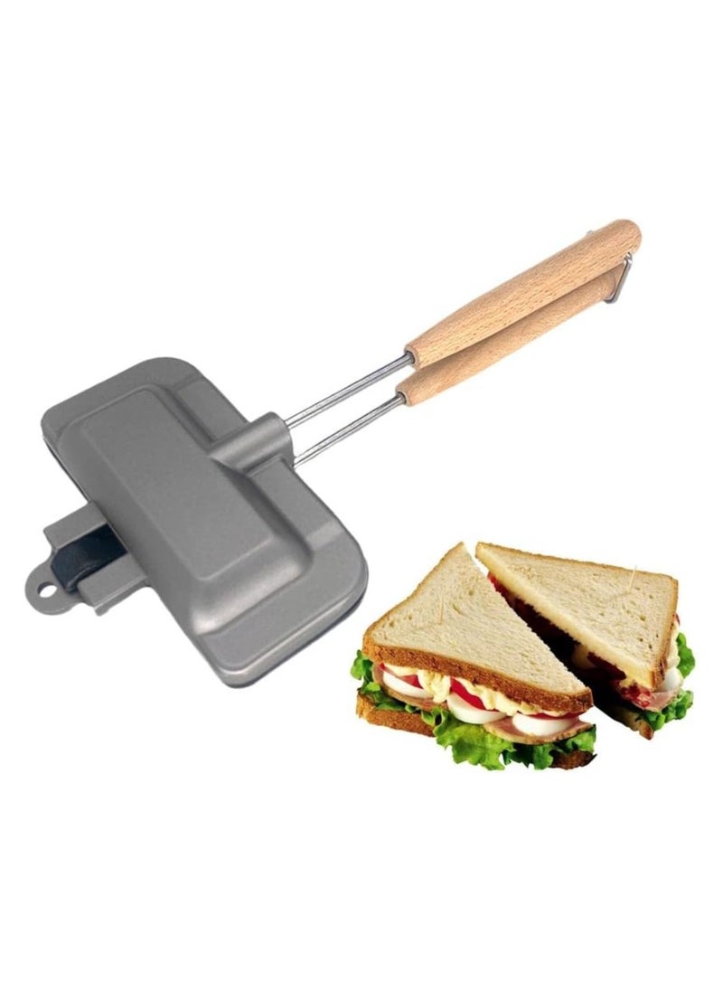 Sandwich Maker Grill,Sandwich Hand Toaster,Multifunction Double Sided Sandwich Hand Toaster, Toaster Sandwich Maker,Nonstick Breakfast Cooking Pan