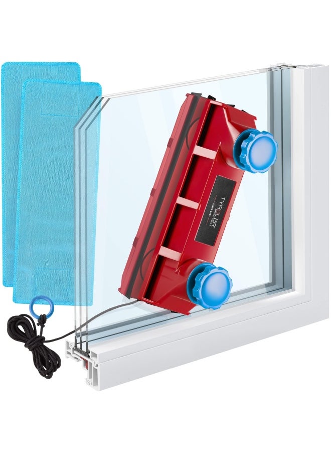 Tyroler Bright Tools  Magnetic Window Cleaner Tool The Glider D-3 AFC Single or Double Glazed Window 0.1 -1.1 Adjustable Magnet Force Control Indoor and Outdoor Glass Pane Cleaning.