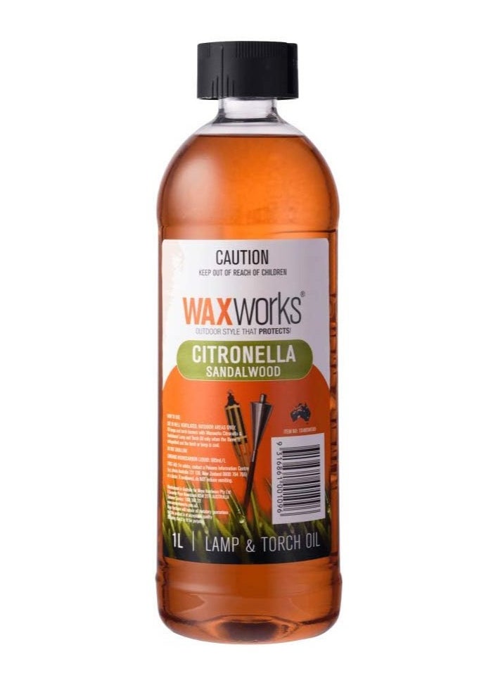 Waxworks Classic Citronella Lamp and Torch Oil 1 L