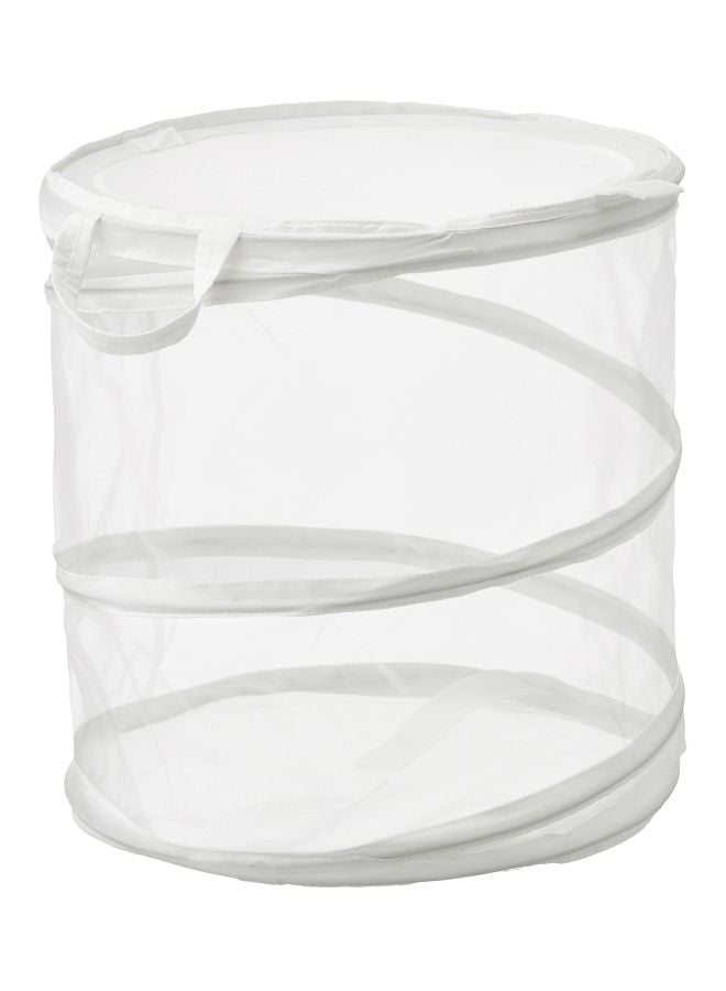 Cylindrical Laundry Bag White 50x45centimeter