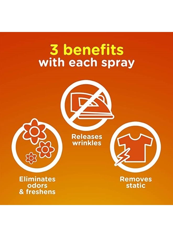 Anti Static Spray, 3 in 1 Instant Anti Static Spray & Instant Wrinkle Release, Odor Eliminator & Fabric Refresher, Travel Size (3 Oz,Pack of 3)