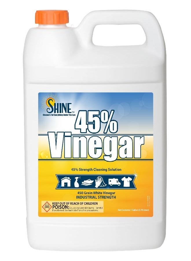 Energen of Carolina 45 Percent White Vinegar, 450 Grain Vinegar Concentrate, 1 Gallon of Natural Concentrated Industrial Vinegar, 1 Gallon (128 Fl oz )