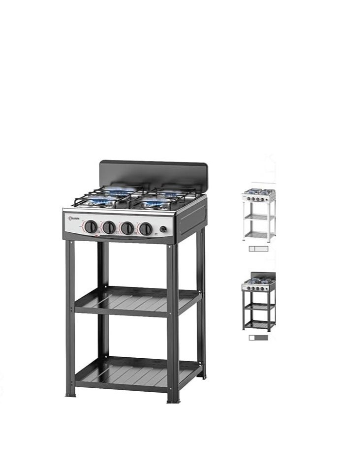 Gas Stove 4 Burner With Stand Self Ignition Lighter