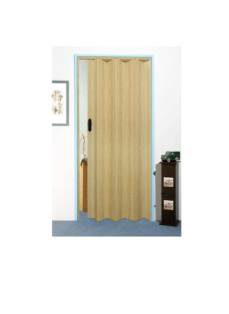 Folding Sliding Doors 210cm Height x 100cm Width Made in Taiwan (LIGHT IVORY)