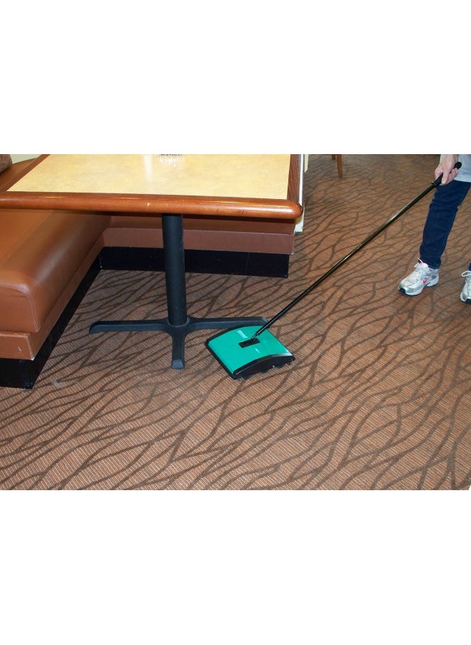 Bissell Biggreen Commercial Bg23 Sweeper With 2 Nylon Brush Rolls 7 1 2 Cleaning Path Green