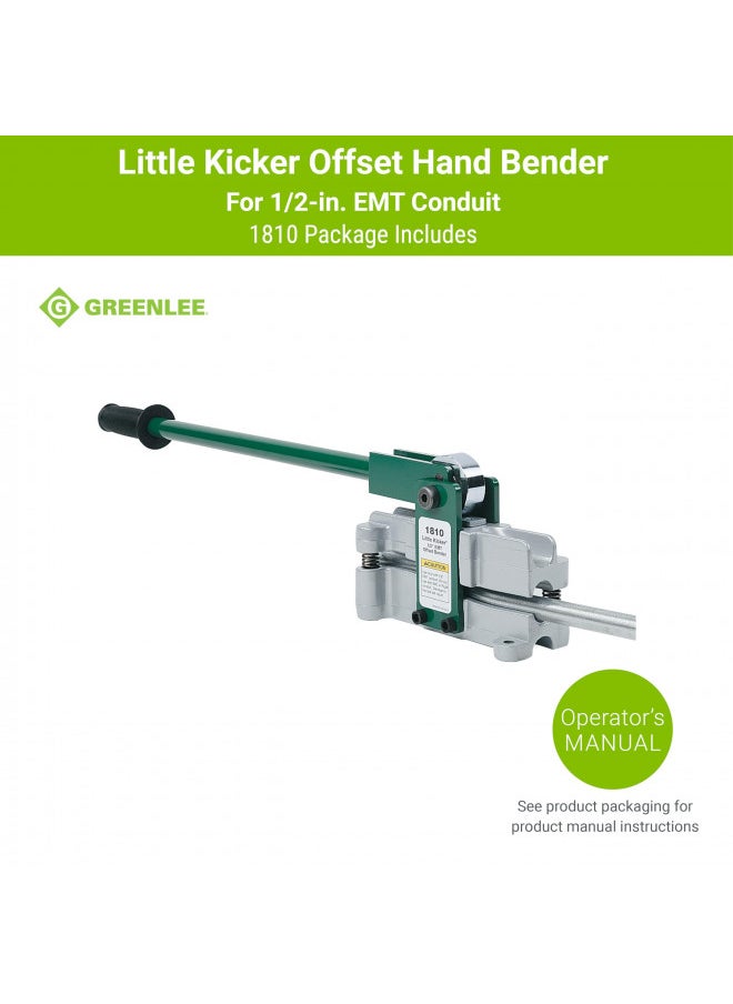 Greenlee 1810 Little Kicker Offset Hand Bender for 1/2