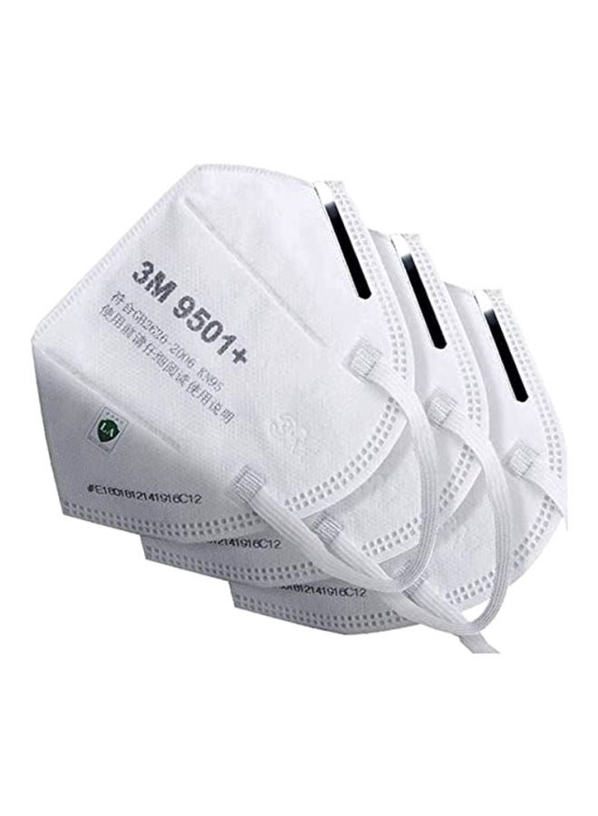 9501+ KN95 Protective Disposable Face Mask White 22x11cm