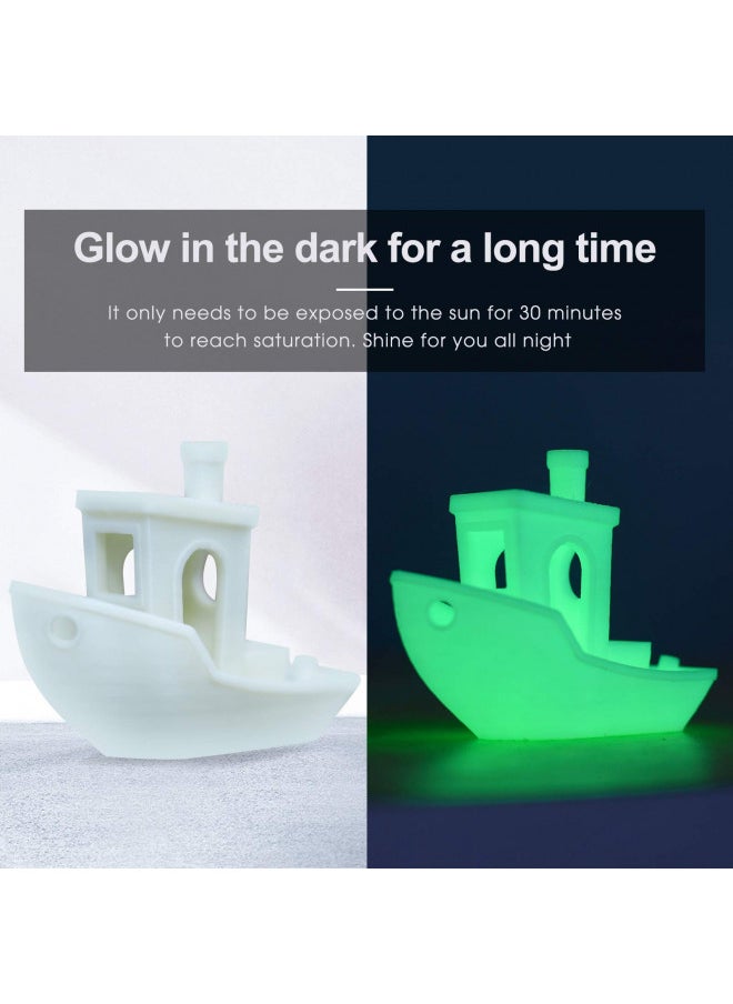 3D Printer Filament, PLA Filament Glow in The Dark, 1.75mm Dimensional Accuracy +/- 0.03 mm, 1 kg Spool