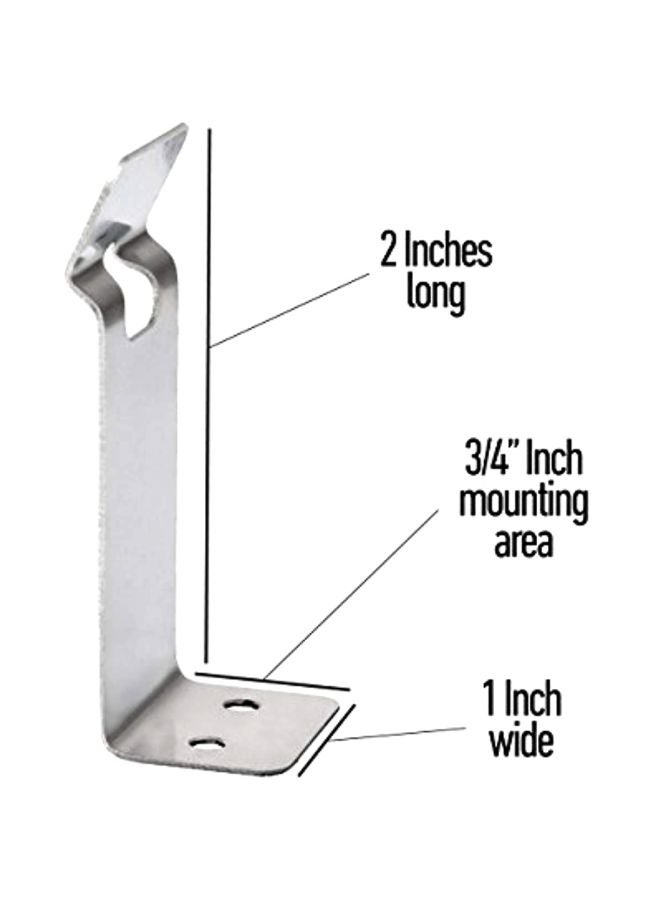 Pack Of 5 Cabinet And Drawer Safety Latches Silver 2x1inch