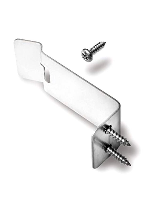 Pack Of 5 Cabinet And Drawer Safety Latches Silver 2x1inch