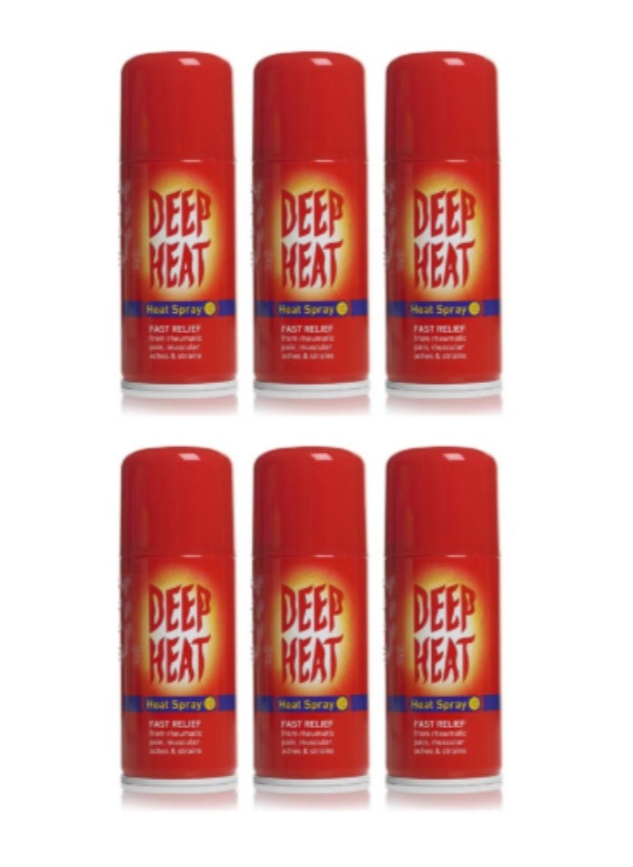 Deep Heat Fast Relief Spray 150ml 6 PCS