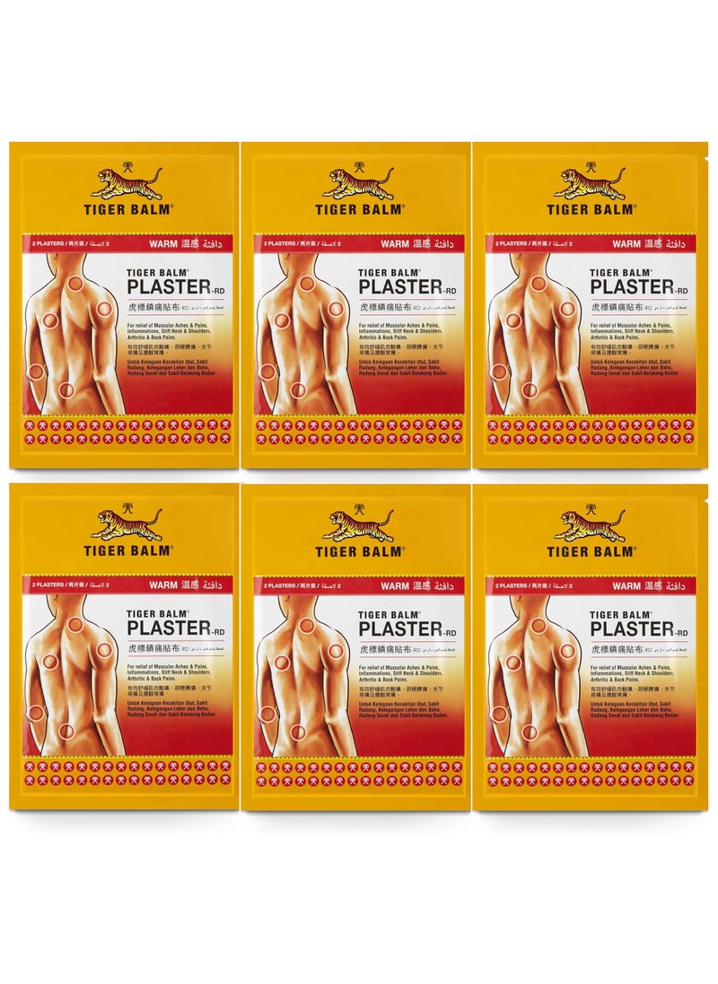 Pain Relief Medicated Warm Plaster (Pack of 6)