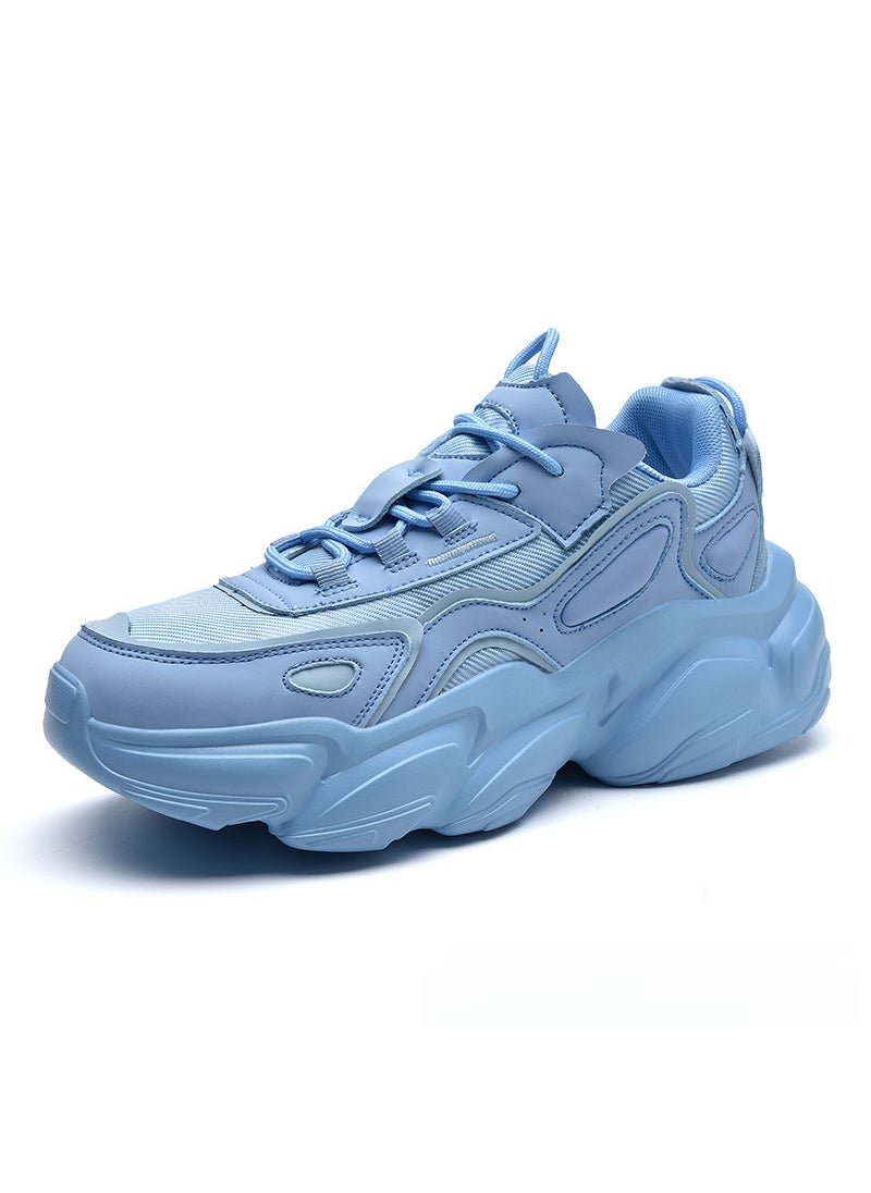 Spring Trendy Dad Sneakers Unisex Shockproof Ice Blue
