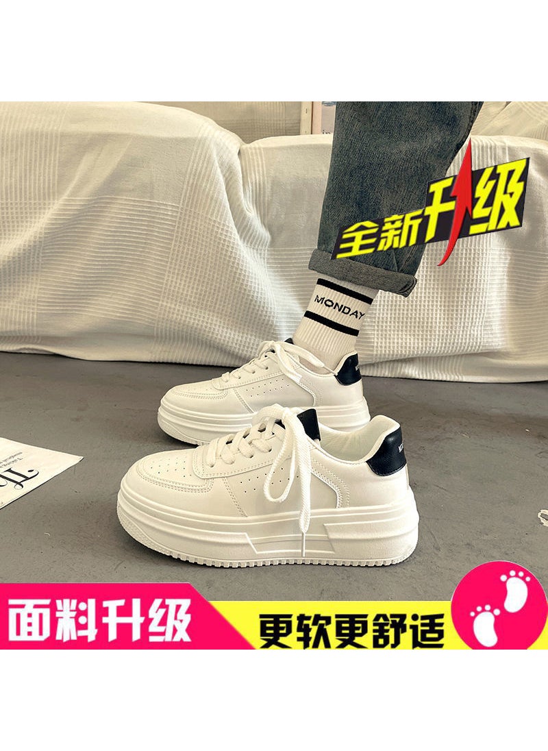Trendy Chunky Platform Sneakers Women 2023 Black upgrade version [88% user choice]]