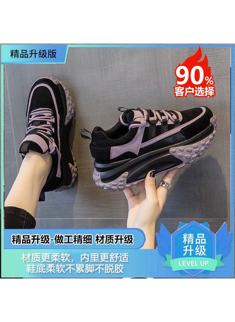 2023 Stylish Chunky Dad Sneakers for Women Purple [upgrade]]