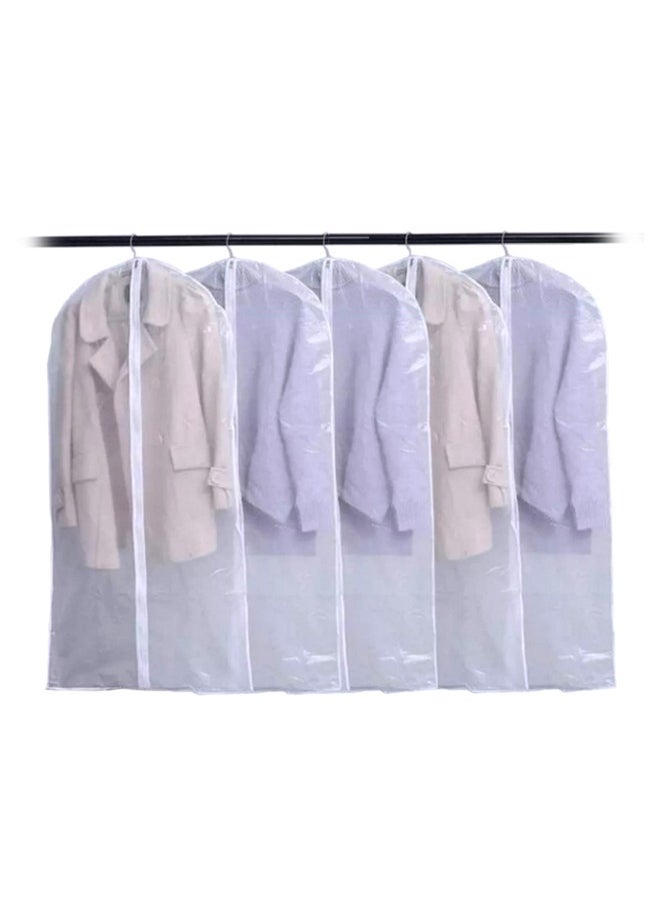 5-Piece Full Zipper Closet Storage And Travel Hanging Garment Bag Set
