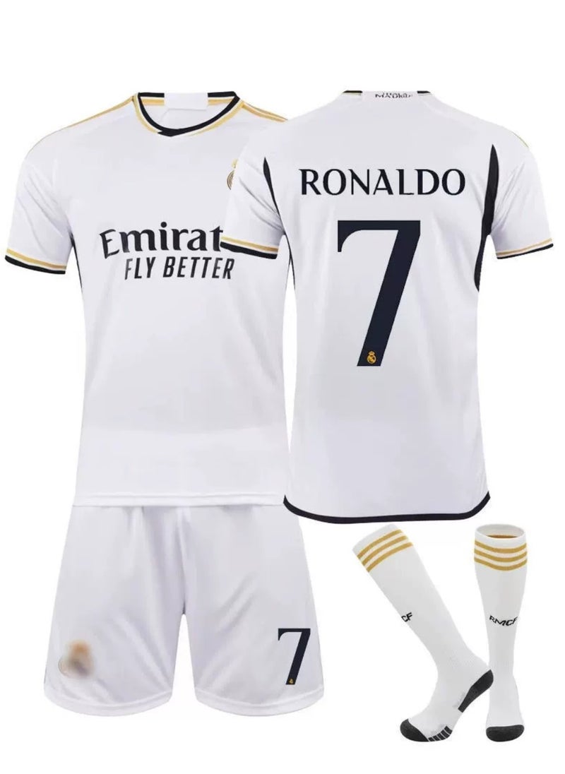 2024 Ronaldo 7 Football Jerseys Shirt Kids Soccer Training uniform Suit