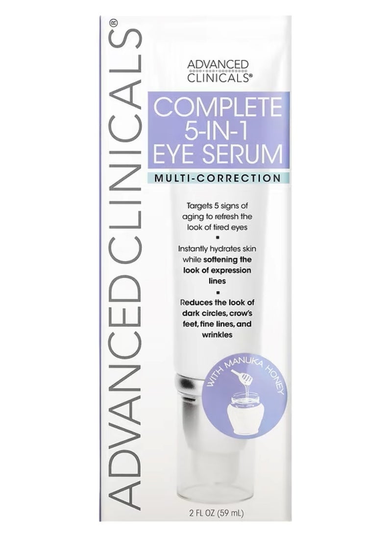 Advanced Clinicals Complete 5-in-1 Eye Serum Multi-Correctant, 2 fl oz (59 ml)