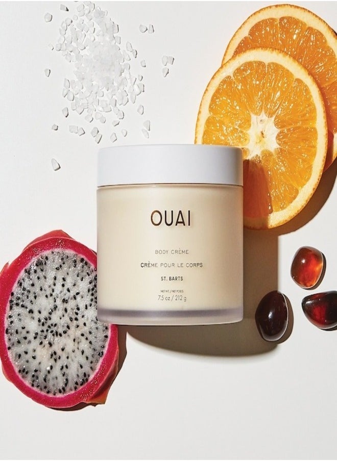 OUAI Body Crème St. Barts 212g - Luxurious Moisturizing Cream with Tropical Scent