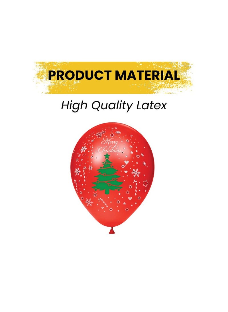 Christmas Party Decoration Balloons–12 Inch Latex Balloons For Celebrations,Festivals,Holiday Parties,Event Decor And Festive Decor