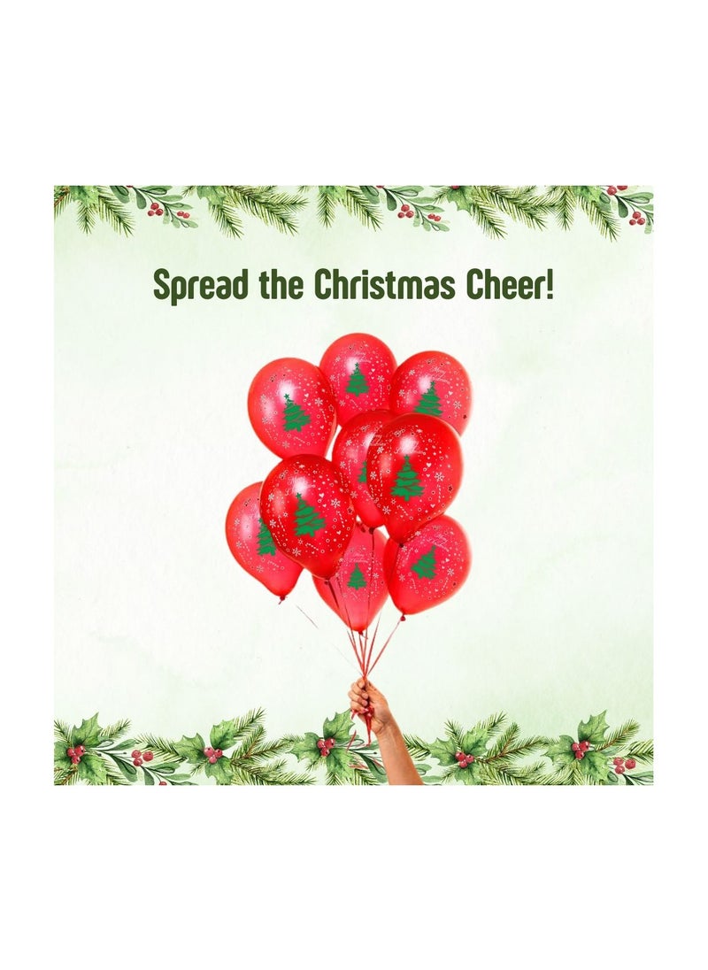 Christmas Party Decoration Balloons–12 Inch Latex Balloons For Celebrations,Festivals,Holiday Parties,Event Decor And Festive Decor