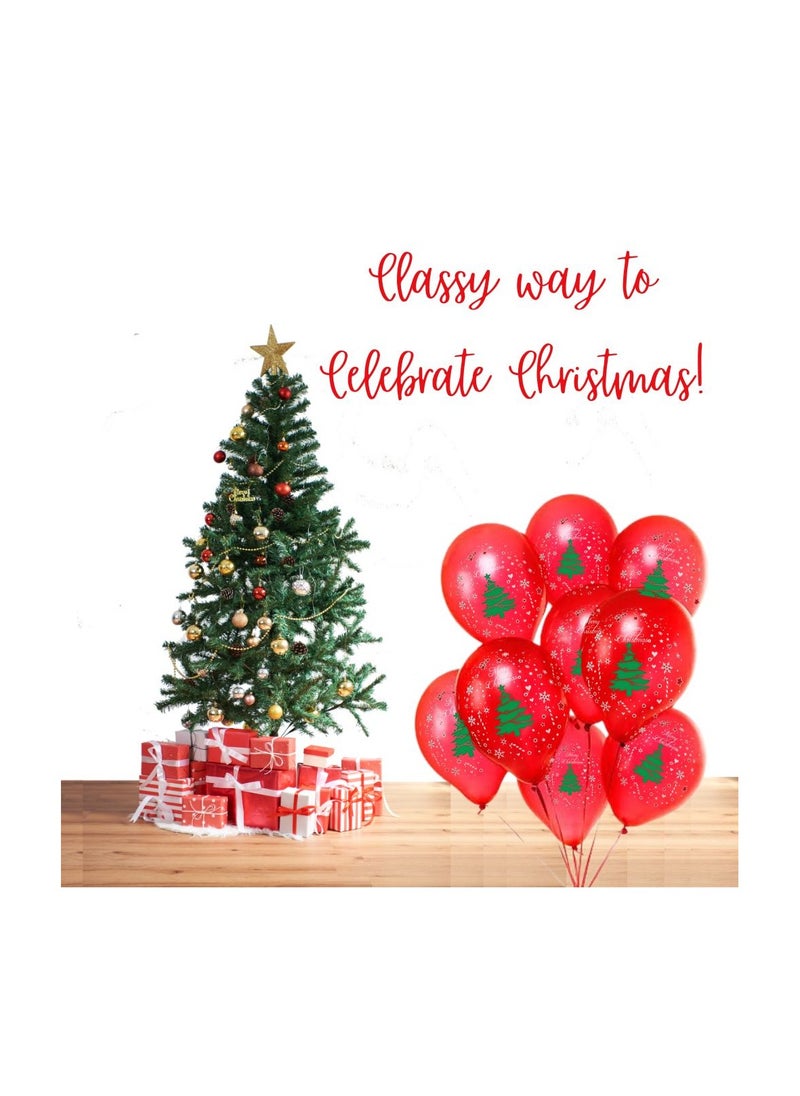 Christmas Party Decoration Balloons–12 Inch Latex Balloons For Celebrations,Festivals,Holiday Parties,Event Decor And Festive Decor