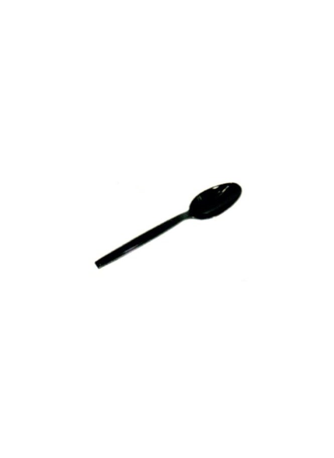 Black Plastic Table Spoon HD - 50 PCS/40 PKT | Sturdy & Elegant Disposable Spoons