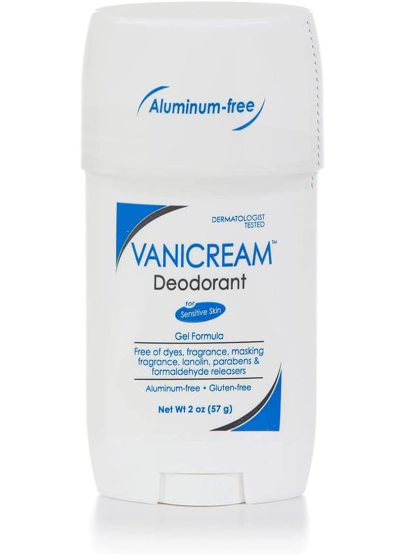 Vanicream Aluminum-Free Deodorant | Gel Formula | Fragrance and Gluten Free | For Sensitive Skin | 2 Ounce