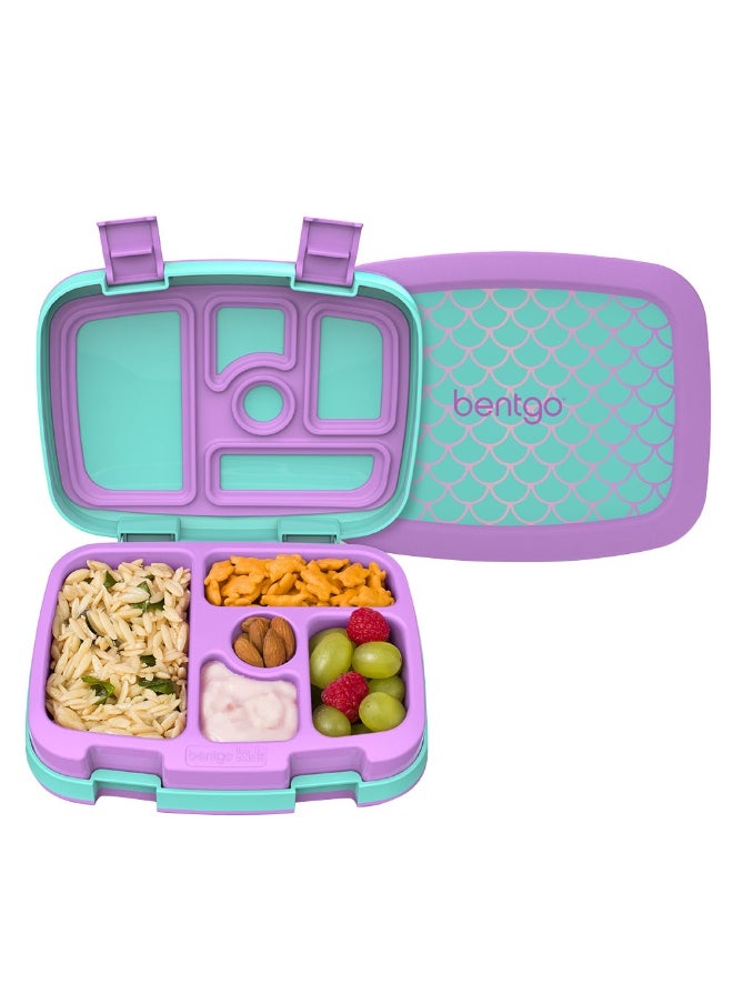 5 Compartments Kids Prints Lunchbox  Mermaid