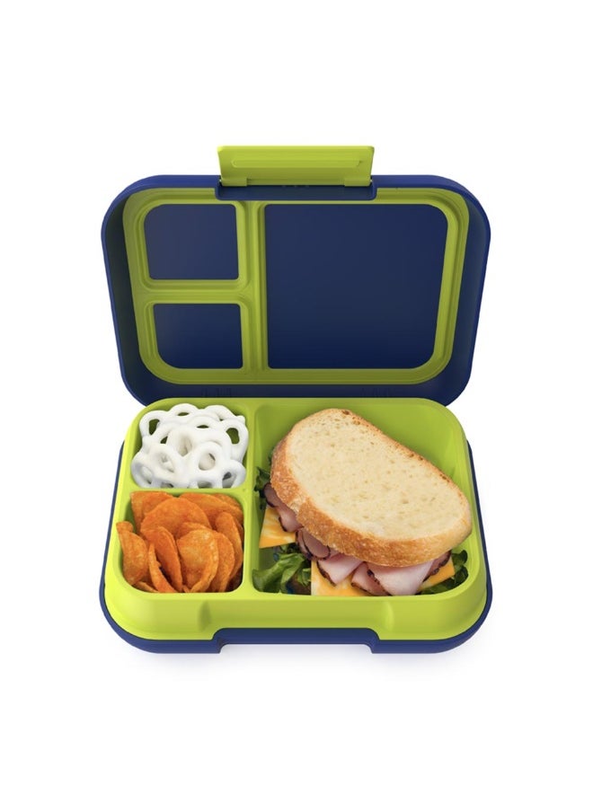 34 Compartments Pop Lunchbox  Navy Blue/Chartreuse