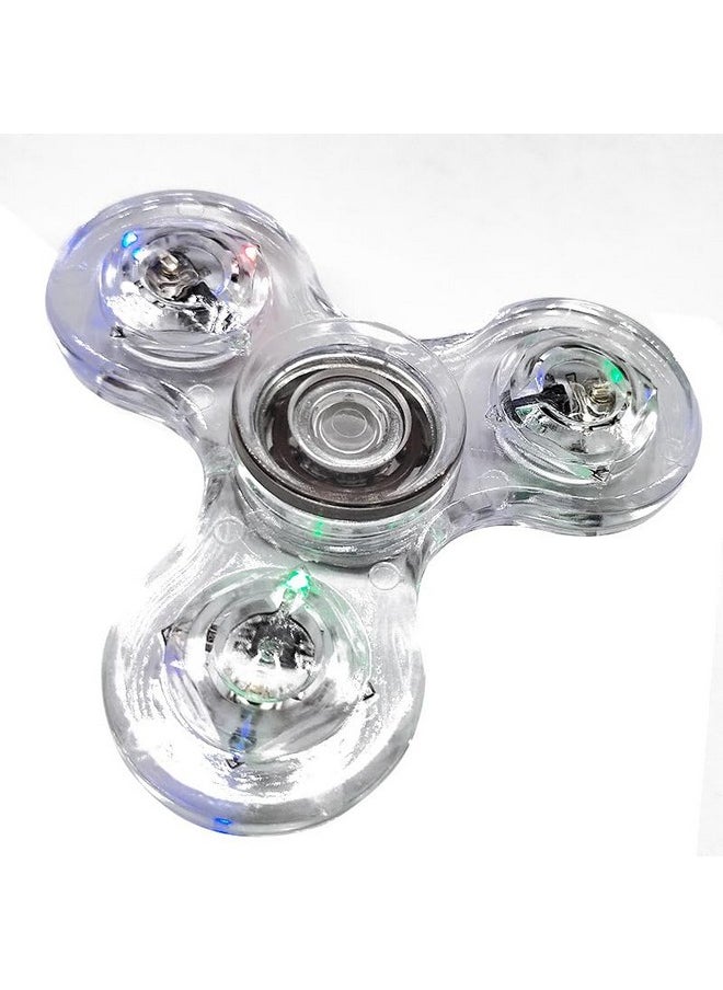 FIGROL LED Light Spinner, Light Fidget Finger Toy Hand Spinner -Stress Reduction and Anxiety Relief Hand Spinner for Children